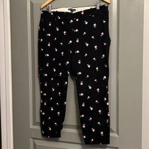 JCREW floral dress pants